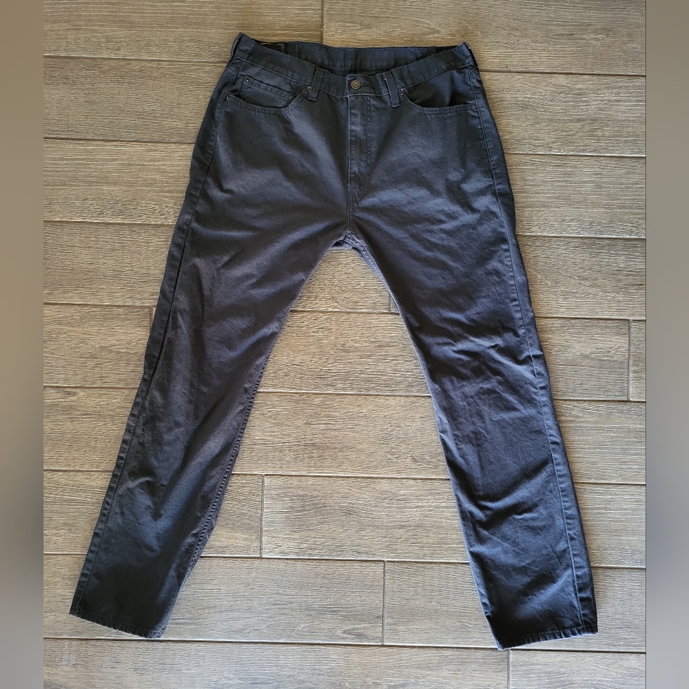 Levi’s 505 Men's Black Straight Leg Denim Jeans 38x34 Red Tab